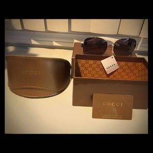White Gucci Sunglasses Unisex